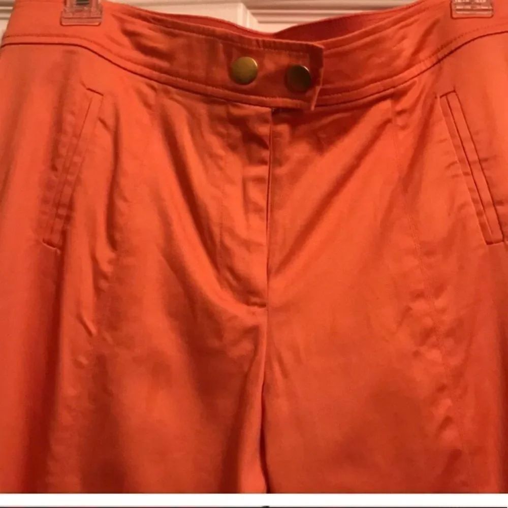 JM Collection Size 8 Capris Orange - Picture 5 of 7